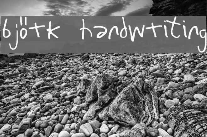 Björk Handwriting Font examples