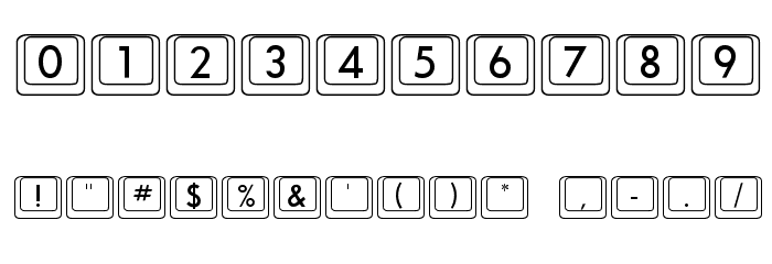 BKCap Regular Font OTHER CHARS