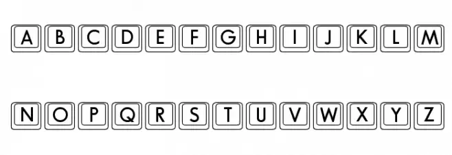 BKCap Regular Font Litere mari