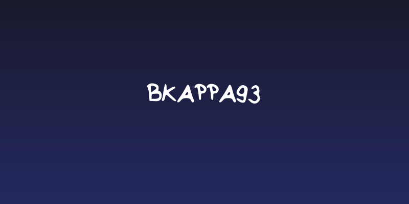 BKappa93 Social Header