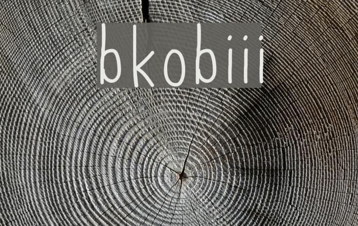 bkobiii Font examples