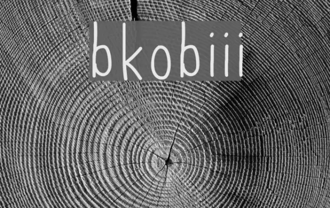 bkobiii Font examples