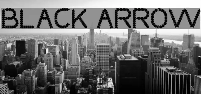 BLACK ARROW خط examples