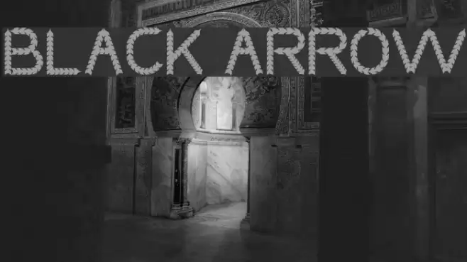 BLACK ARROW خط examples