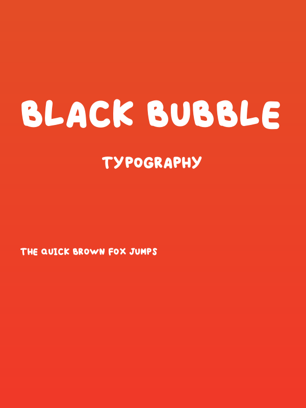 BLACK BUBBLE Poster