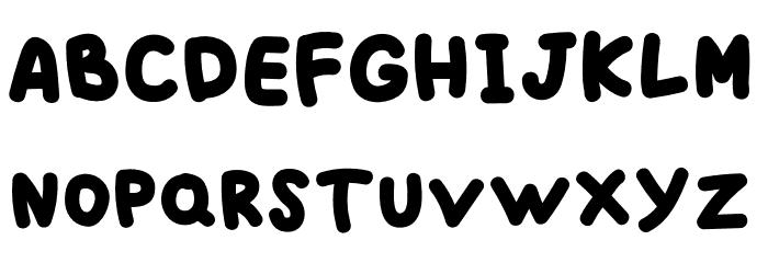 BLACK BUBBLE Font LOWERCASE
