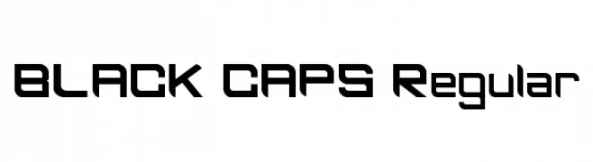 BLACK CAPS Regular  免费字体下载