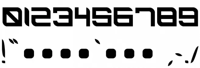 BLACK CAPS Regular Font OTHER CHARS