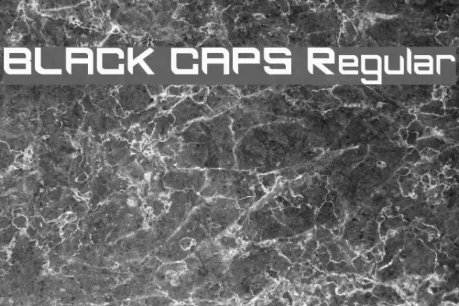 BLACK CAPS Regular Font examples