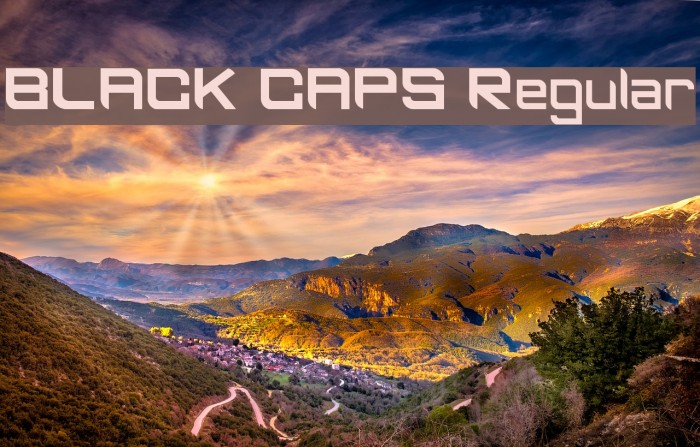 BLACK CAPS Regular Example 3