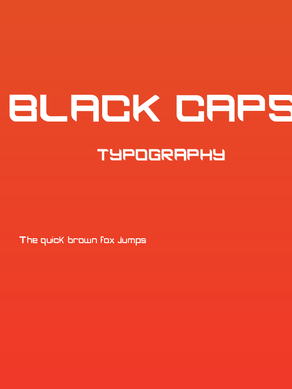 BLACK CAPS Regular Poster