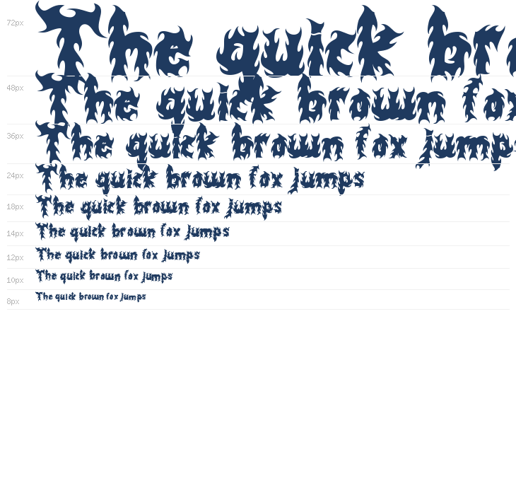 BLACK FLAMES Waterfall