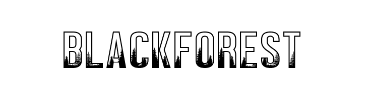 BLACK FOREST  Frei Schriftart Herunterladen