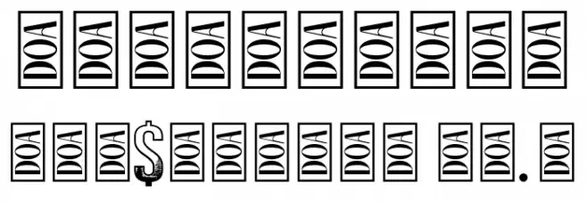 BLACK FOREST Font OTHER CHARS