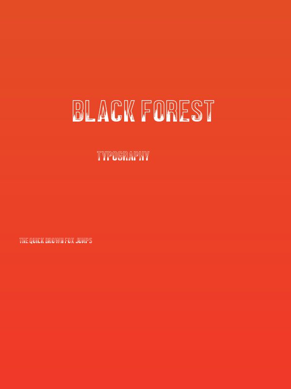 BLACK FOREST Poster