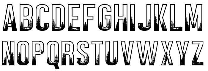 BLACK FOREST Font LOWERCASE