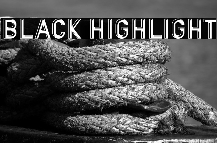 BLACK HIGHLIGHT Example 1