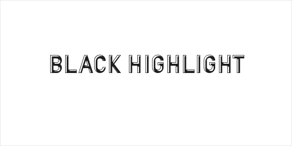BLACK HIGHLIGHT Logo