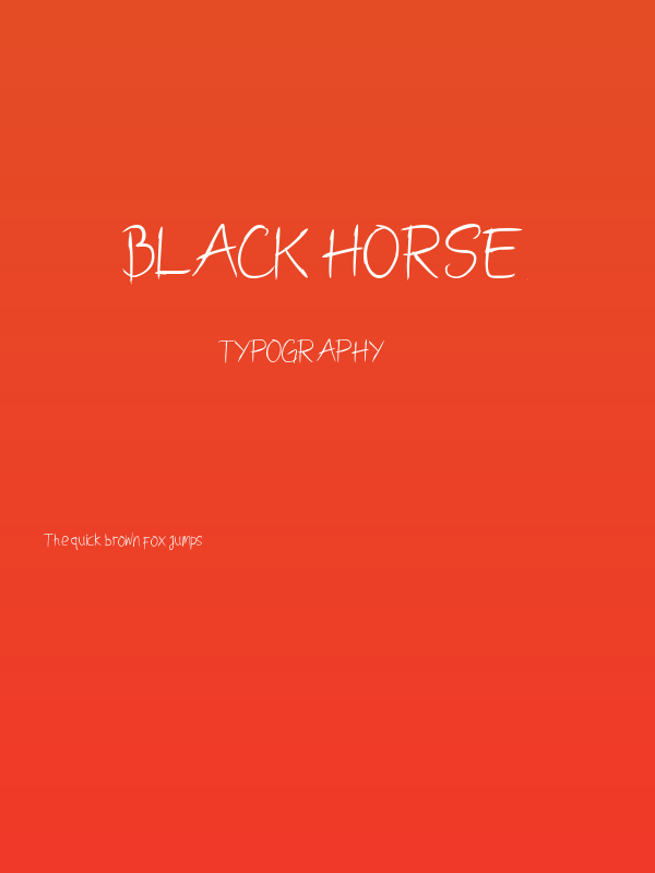 BLACK HORSE Poster