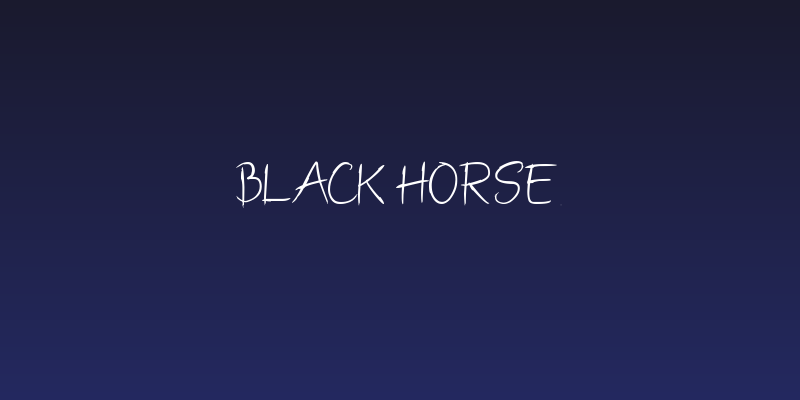 BLACK HORSE Social Header