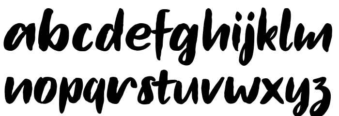 BLACK HUMMER Demo Font LOWERCASE
