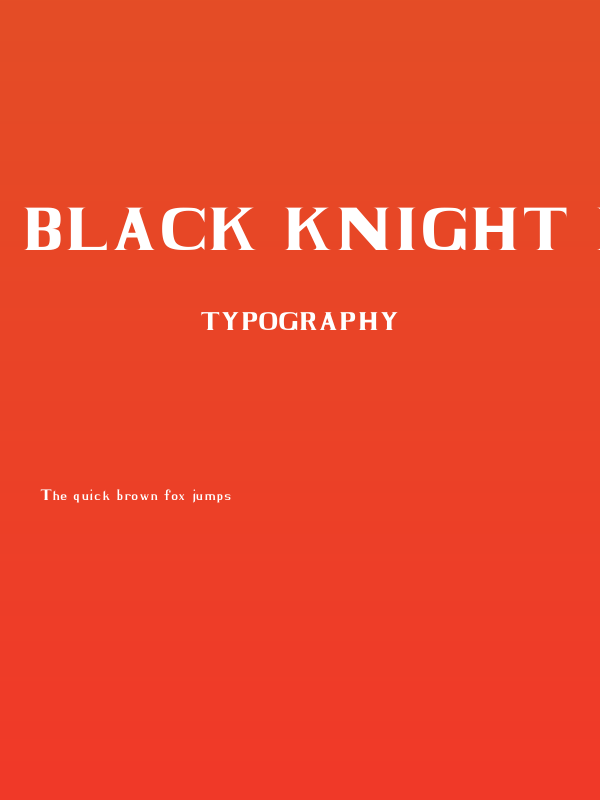 BLACK KNIGHT Regular Poster
