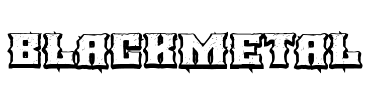 BLACK METAL  フリーフォントのダウンロード
