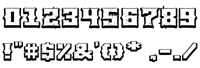 BLACK METAL Font OTHER CHARS