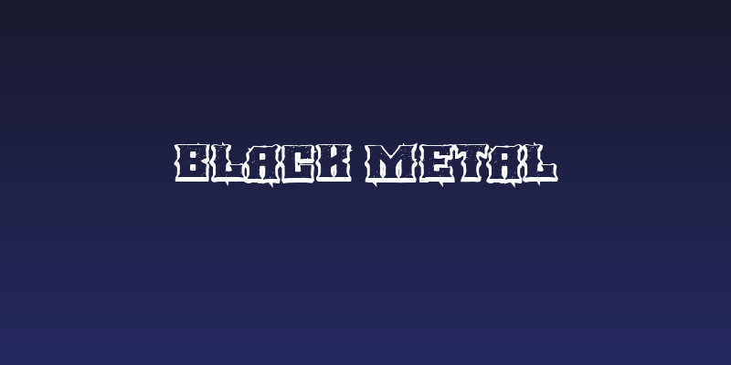 BLACK METAL Social Header