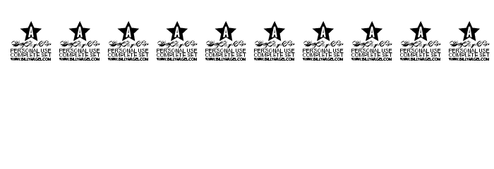BLACK NAPKINS Personal Use Font OTHER CHARS