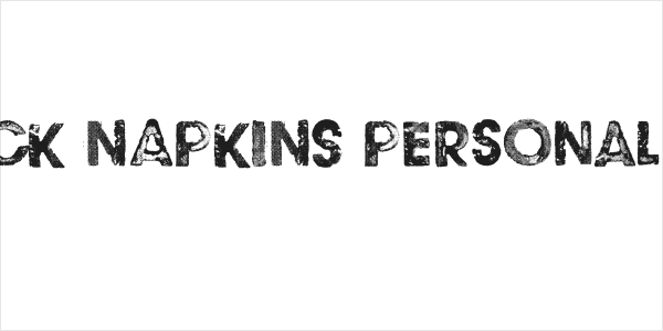 BLACK NAPKINS Personal Use Logo