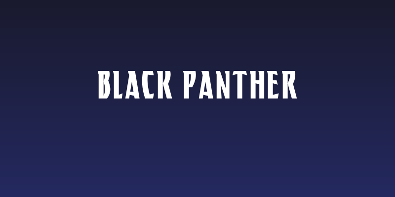 BLACK PANTHER Social Header