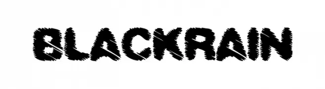 BLACK RAIN  Frei Schriftart Herunterladen