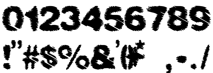BLACK RAIN Font OTHER CHARS