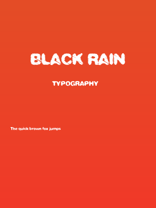 BLACK RAIN Poster