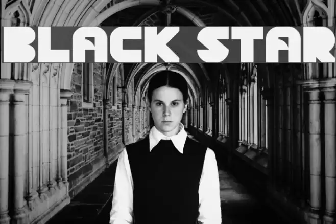 BLACK STAR Font examples