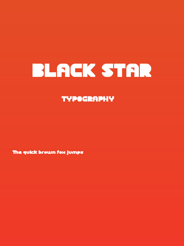 BLACK STAR Poster