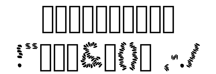 BLACK STONES Font OTHER CHARS