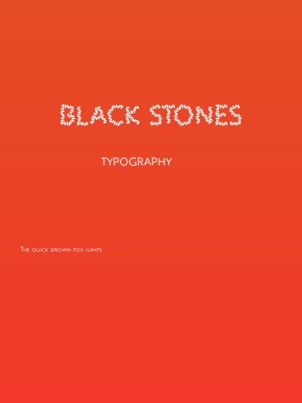 BLACK STONES Poster