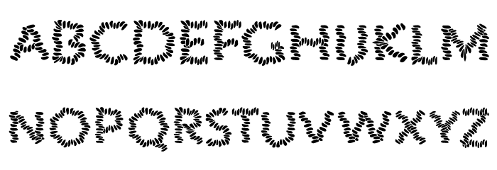 BLACK STONES Font LOWERCASE
