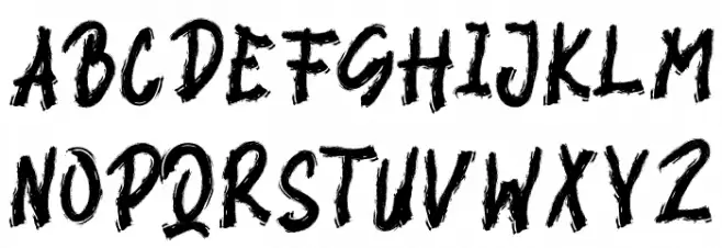 BLACK VIRUS Schriftart Groß