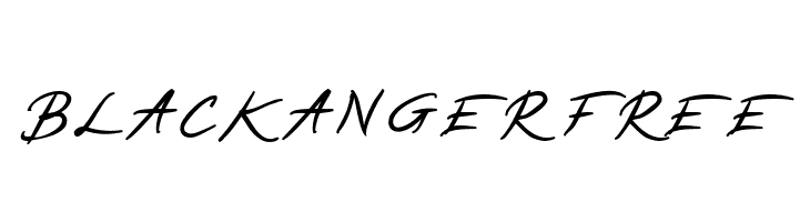 BLACKANGER FREE  नि: शुल्क फ़ॉन्ट्स डाउनलोड