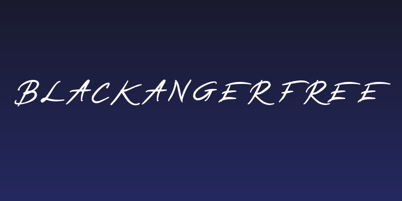 BLACKANGER FREE Social Header