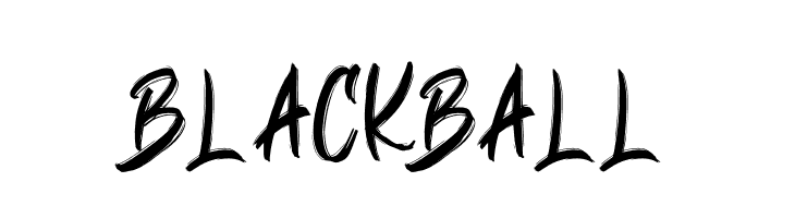 BLACKBALL Schriftart