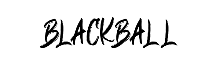 BLACKBALL  フリーフォントのダウンロード