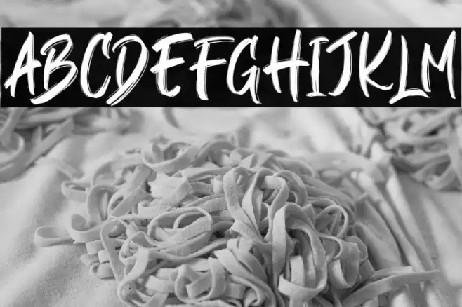 BLACKBALL Font examples