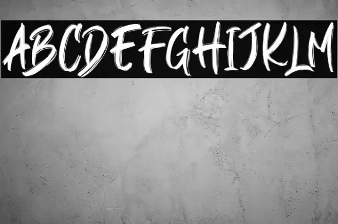 BLACKBALL Font examples