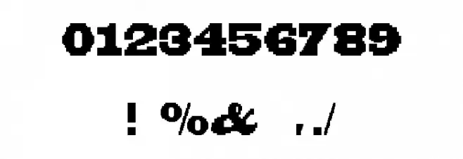 BLACKBONSAI1.0Regular Font OTHER CHARS