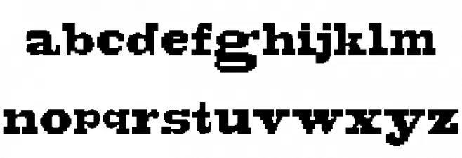 BLACKBONSAI1.0Regular フォント 小文字