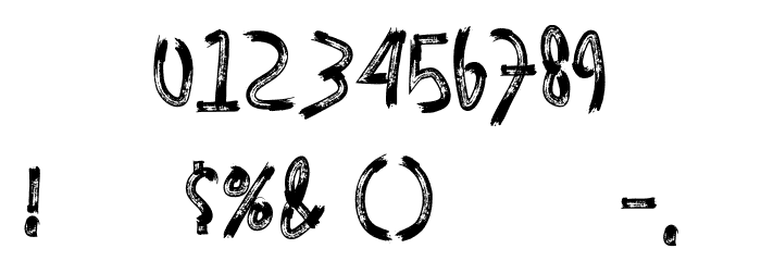 BLACKBOR Font OTHER CHARS
